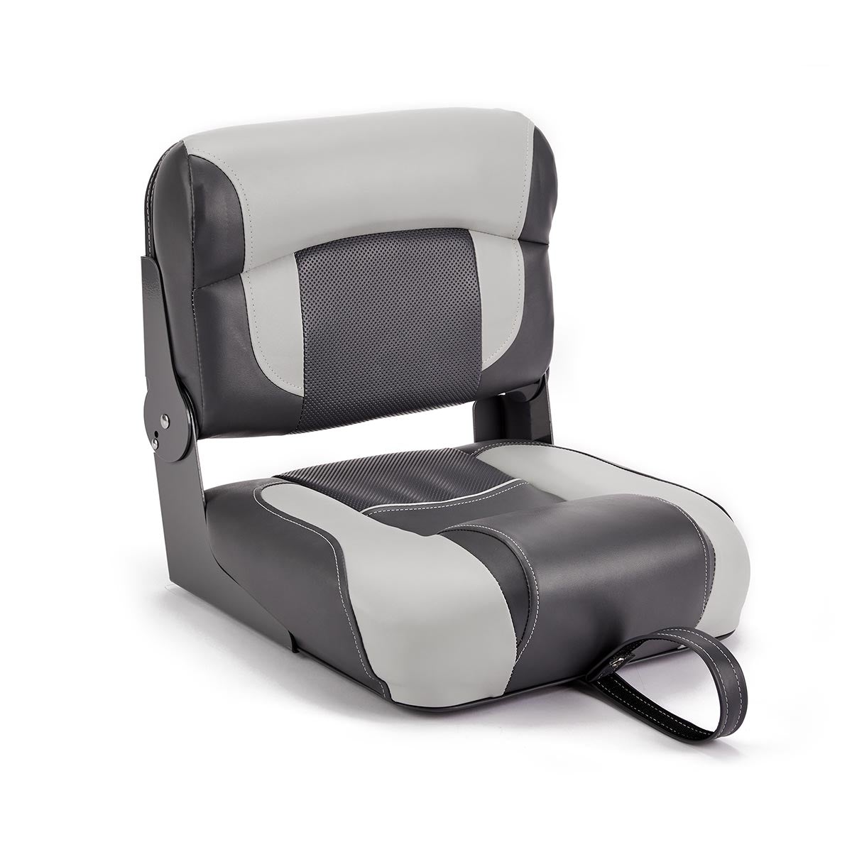 Low Back Folding Boat Seats   DeckMate CS17 400 Charcoal Gray Front Hinge Mount Low Back Folding Boat Seat Marine Grade Vinyl 45e08122 Ad08 458e B66b B769225a0cf6 1600x 